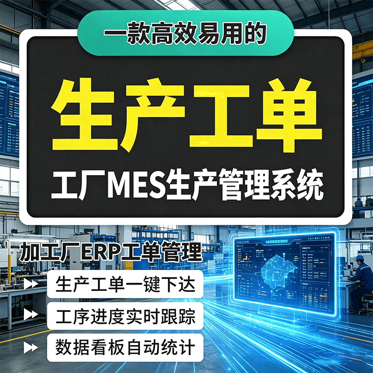 软件应用17期｜工厂生产工单管理MES系统 ERP生产工单系统