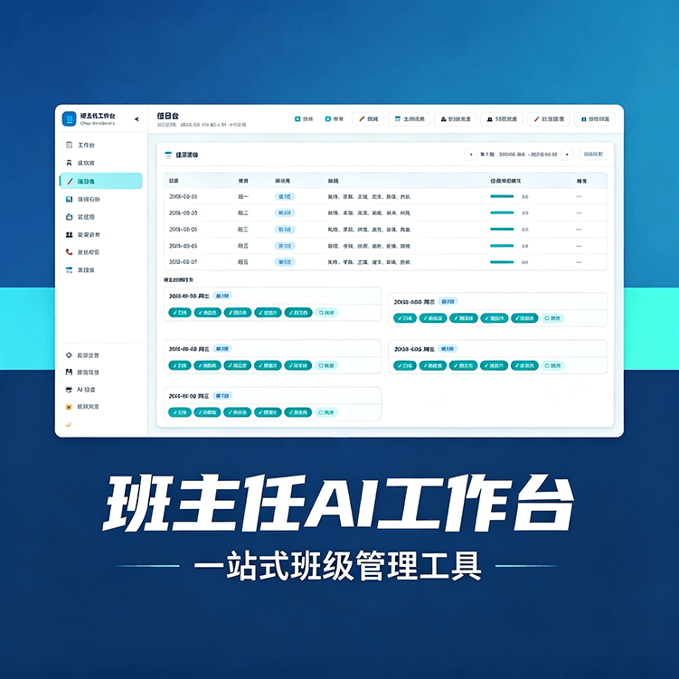 软件应用20期｜班主任AI工作台，一站式班级管理工具